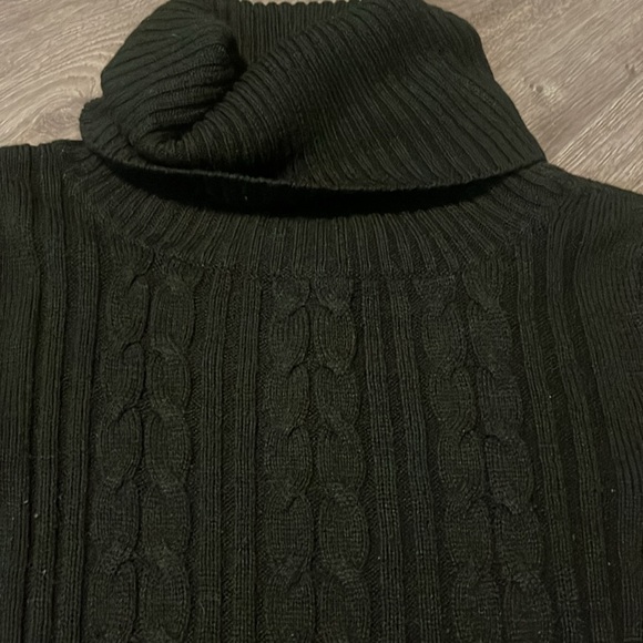 🛑SOLD Black knit turtleneck sweater dress - Picture 3 of 6